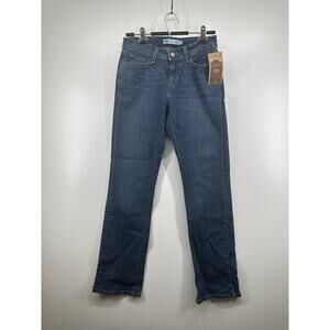 Levi Strauss Red Tab Misses 6 Auth‎ Straight Blue Jeans Pants Boot Cut Irregular
